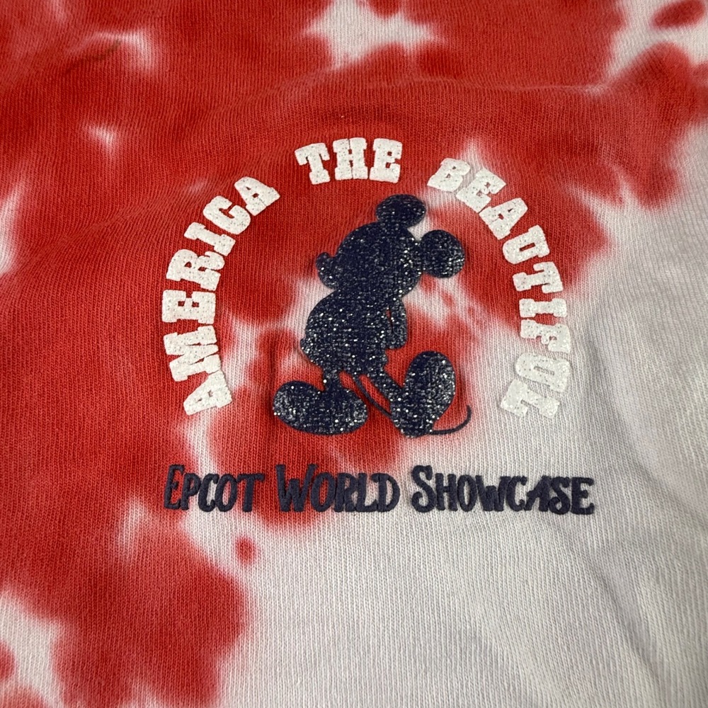 Disney Spirit Jersey Epcot World Showcase America The Beautiful Tie Dye Small